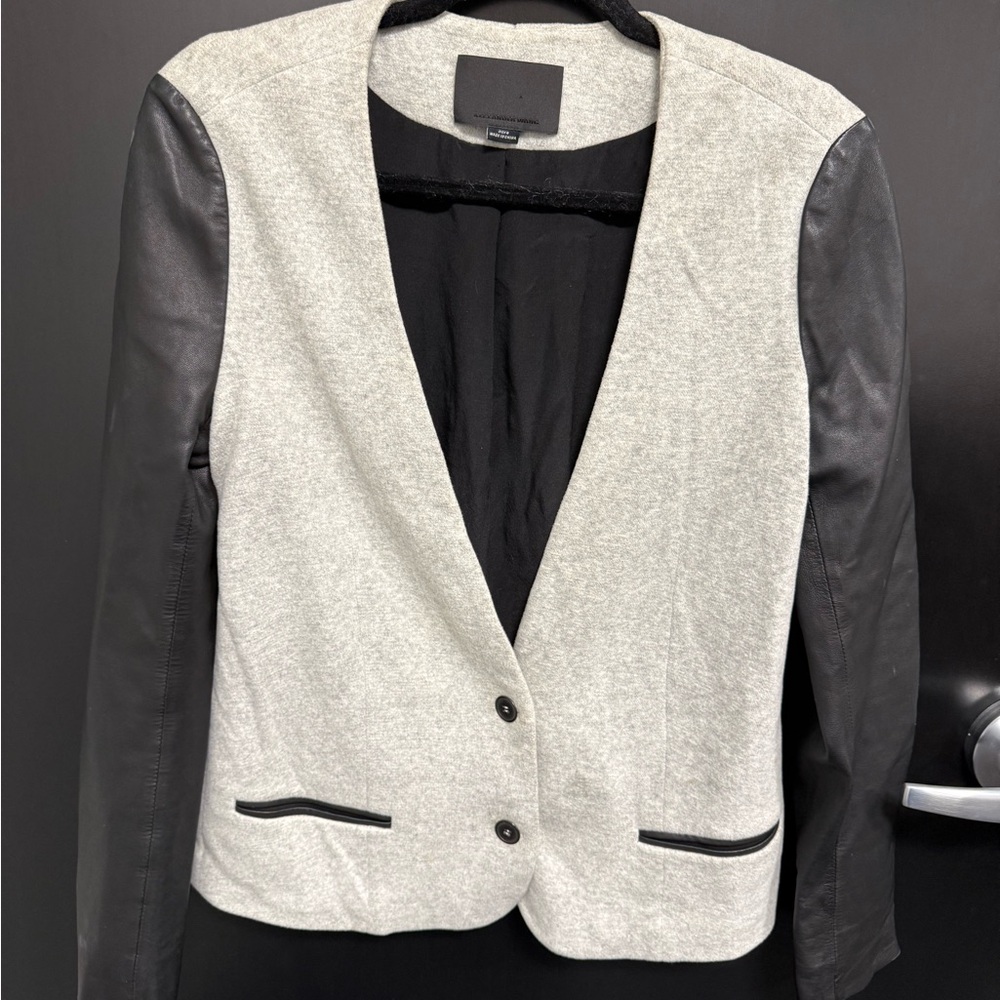 Alexander Wang Gray and Black Blazer